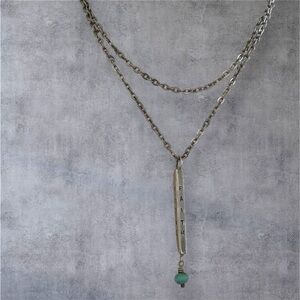 Chico’s Silver Faith Pendant Necklace